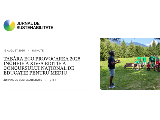 JURNAL DE SUSTENABILITATE